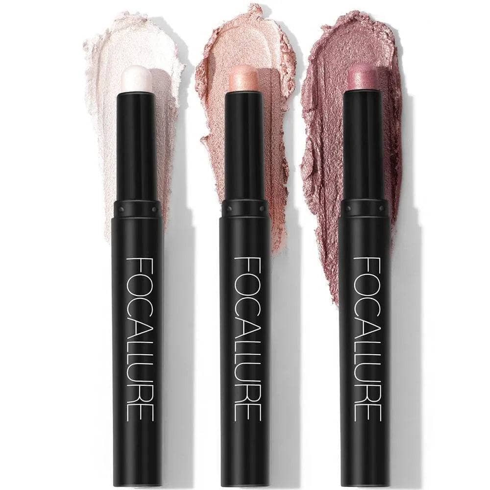 3Pcs Shimmer Cream Eyeshadow Stick Kit(#4 & #5 & #6)