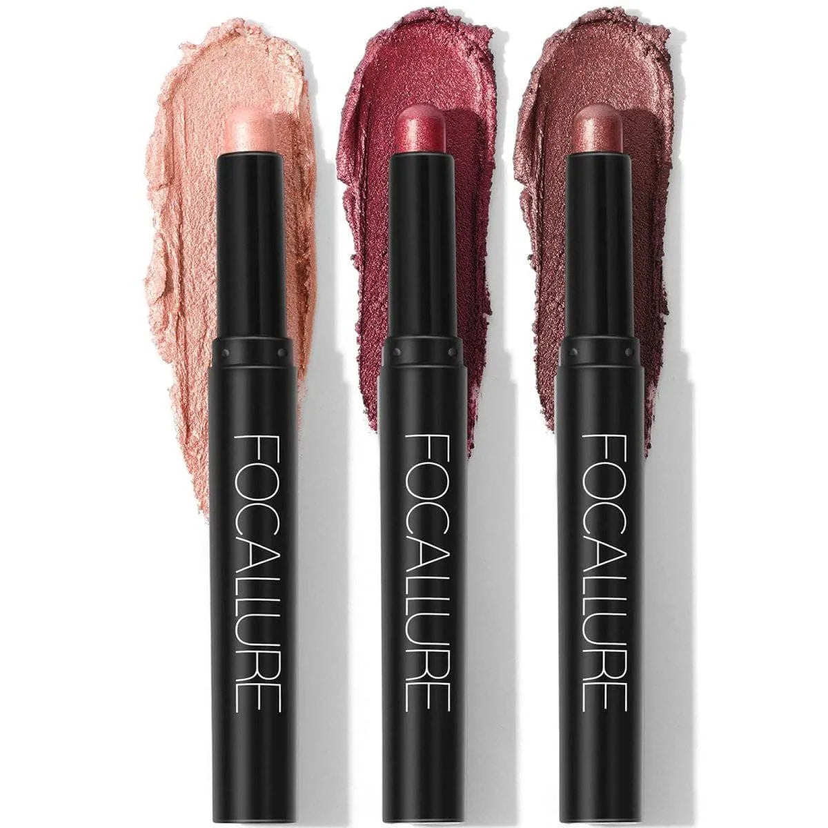 3Pcs Shimmer Cream Eyeshadow Stick Kit