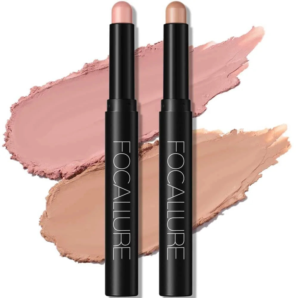 2Pcs Shimmer Cream Eyeshadow Stick Kit