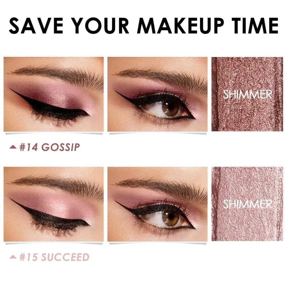 2Pcs Shimmer Cream-Eyeshadow Stick Kit(#19 & #22)