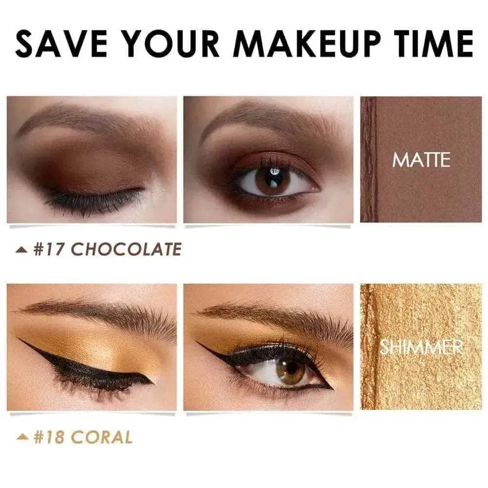 2Pcs Shimmer Cream-Eyeshadow Stick Kit(#14 & #15)