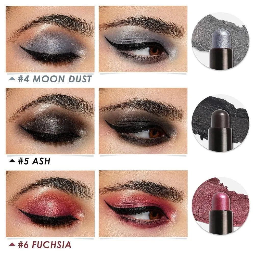 3Pcs Shimmer Cream Eyeshadow Stick Kit