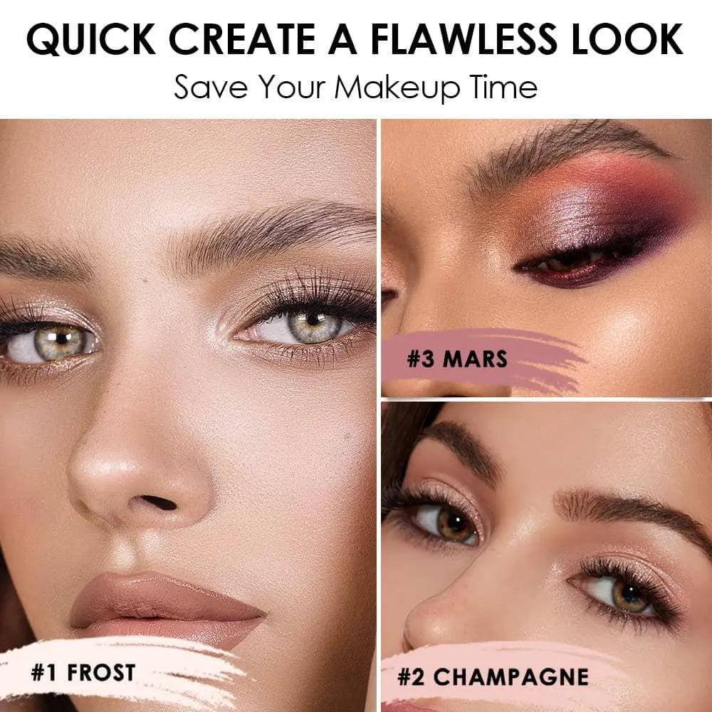 3Pcs Shimmer Cream Eyeshadow Stick Kit