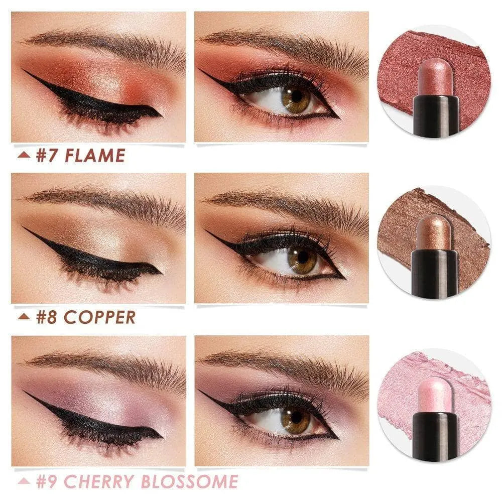 3Pcs Shimmer Cream Eyeshadow Stick Kit