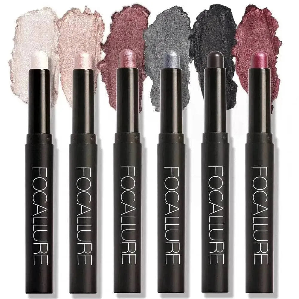 6pcs Shimmer Cream-Eyeshadow Stick Set #13-18