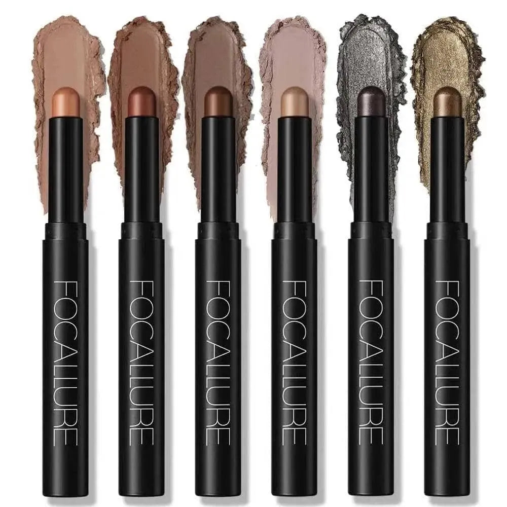 6pcs Shimmer Cream-Eyeshadow Stick Set #13-18