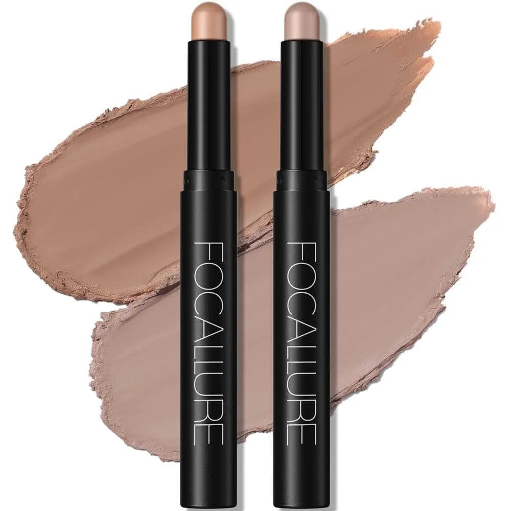 2Pcs Shimmer Cream Eyeshadow Stick Kit