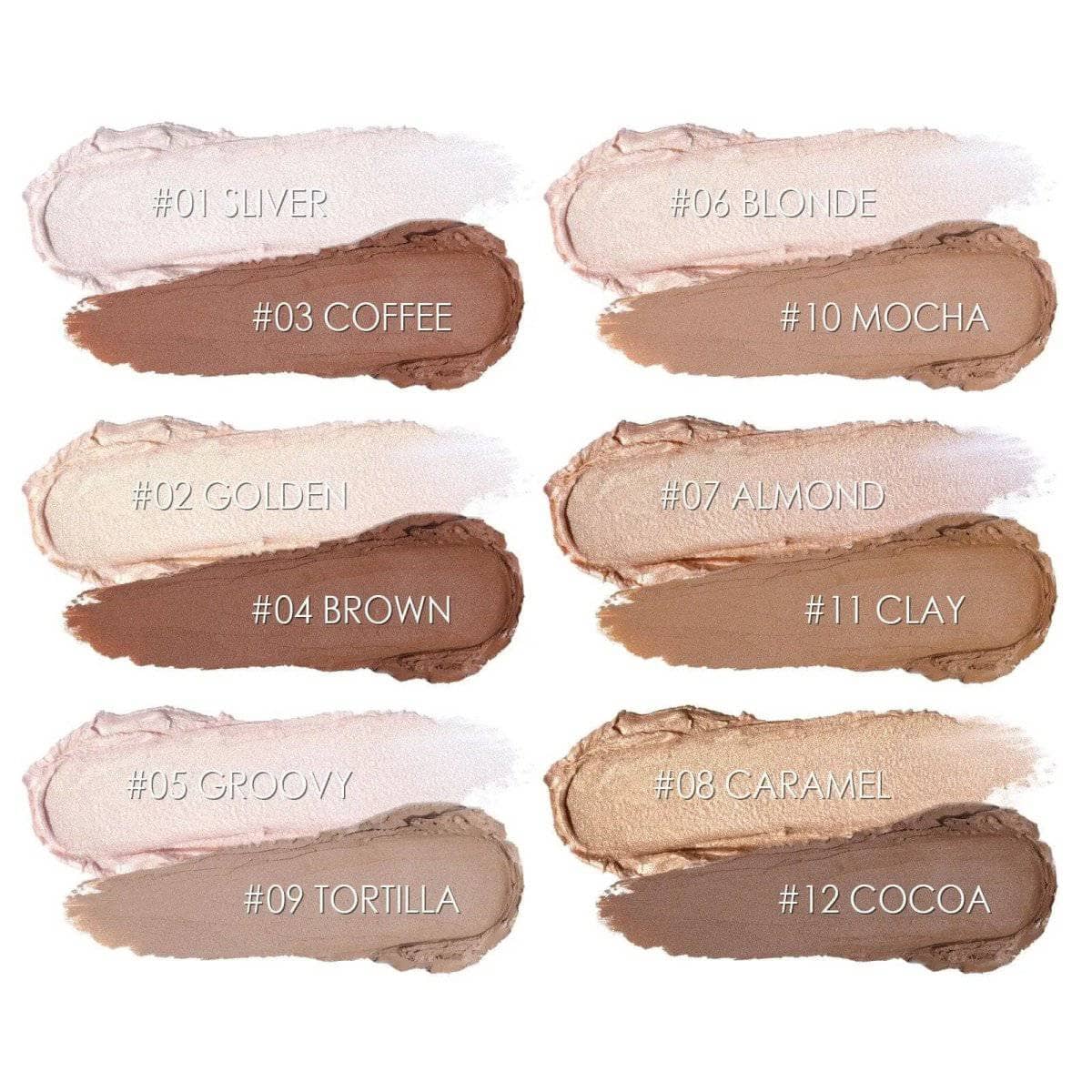 2pcs Contour Foundation Stick