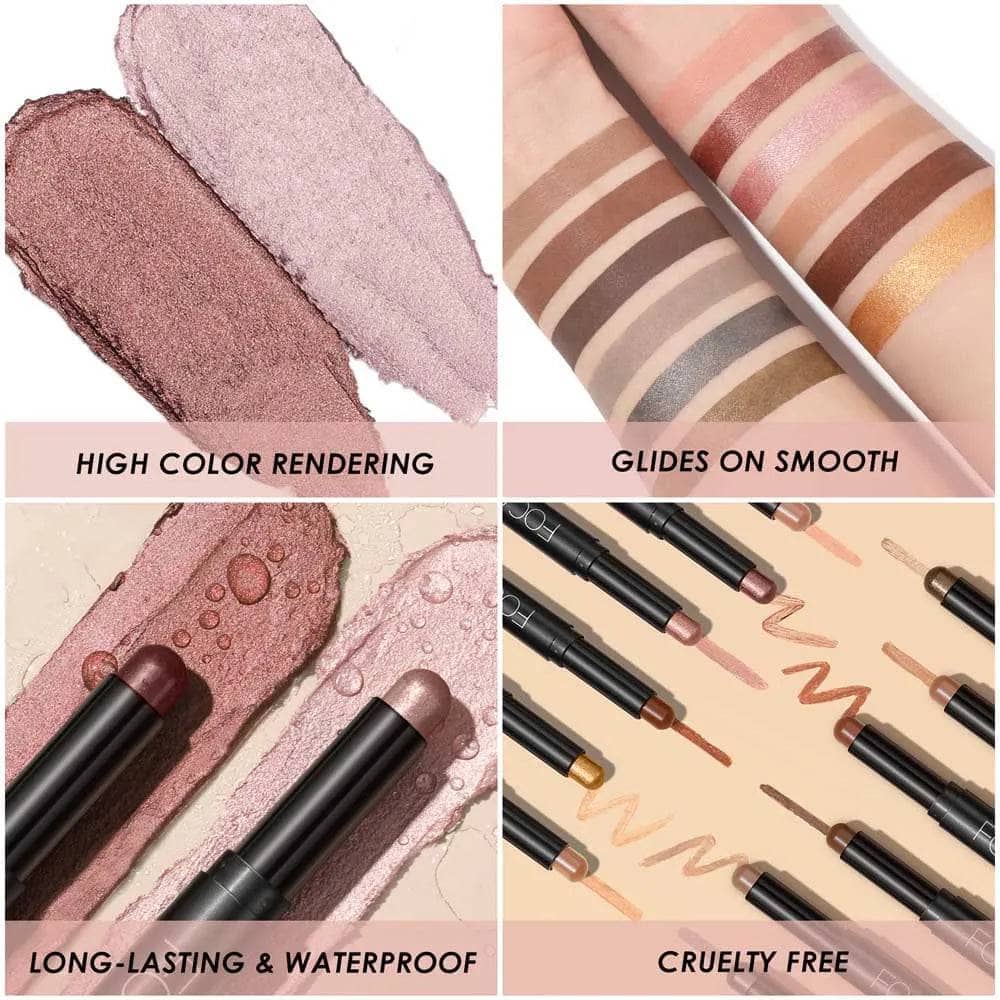 2Pcs Glitter Eyeliner Pen Kit(#14 & #15)