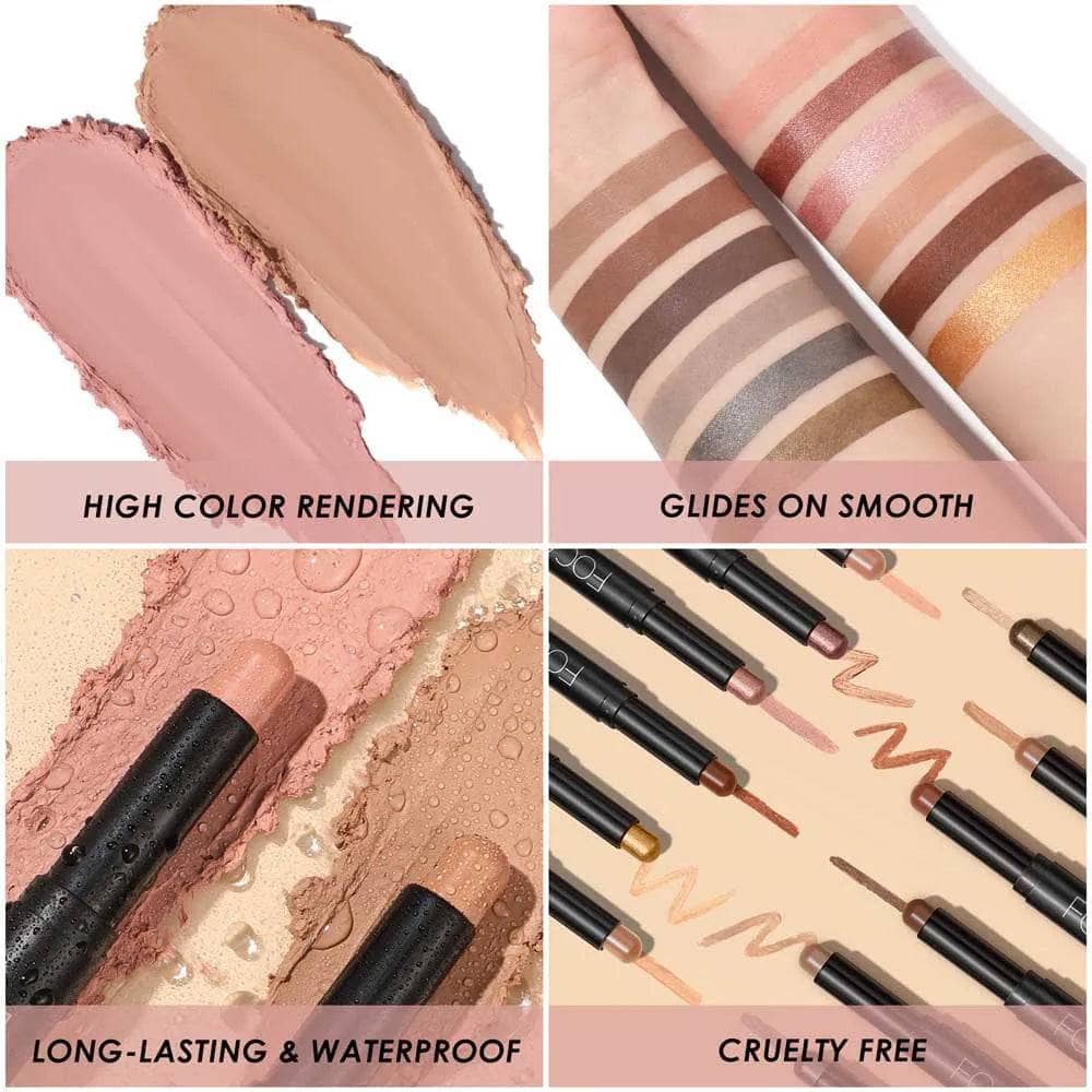 2Pcs Shimmer Cream-Eyeshadow Stick Kit(#13 & #16)