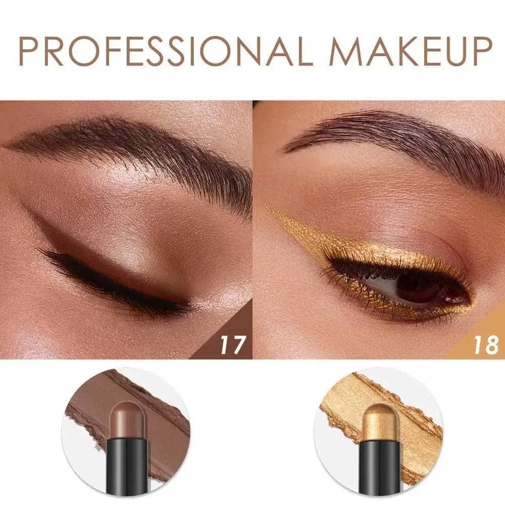 2Pcs Shimmer Cream-Eyeshadow Stick Kit(#17 & #18)