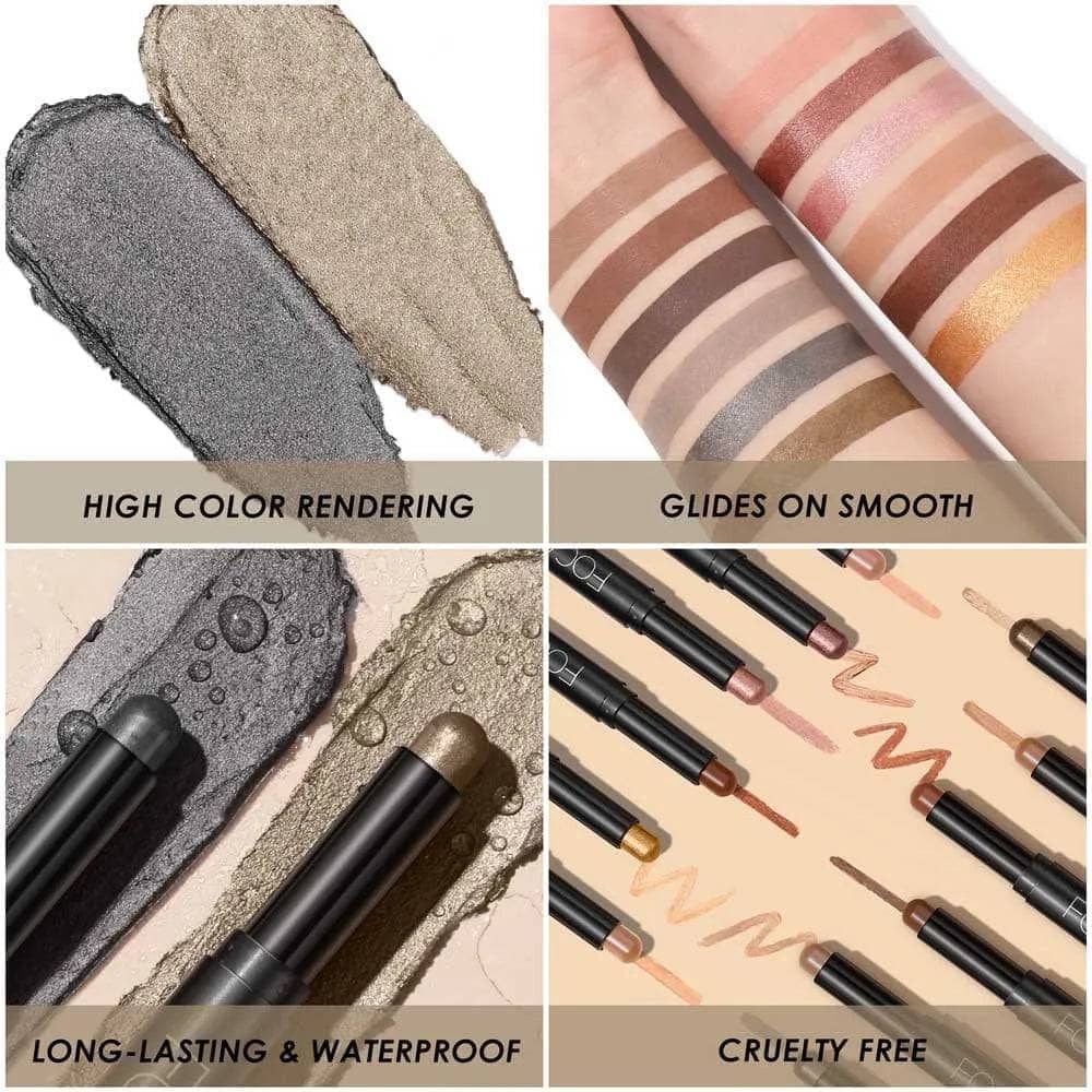 2Pcs Shimmer Cream-Eyeshadow Stick Kit(#23 & #24)