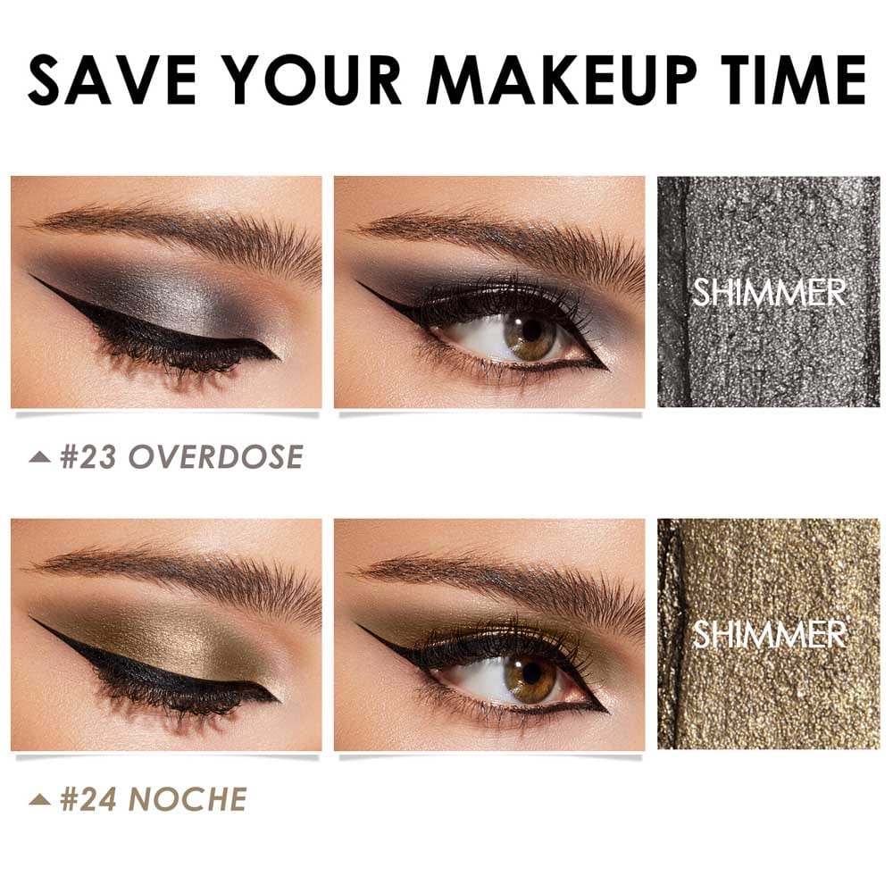 2Pcs Shimmer Cream Eyeshadow Stick Kit