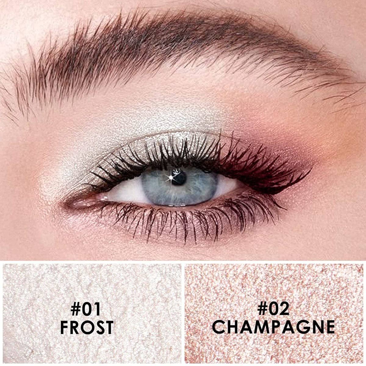 2Pcs Shimmer Cream Eyeshadow Stick Kit
