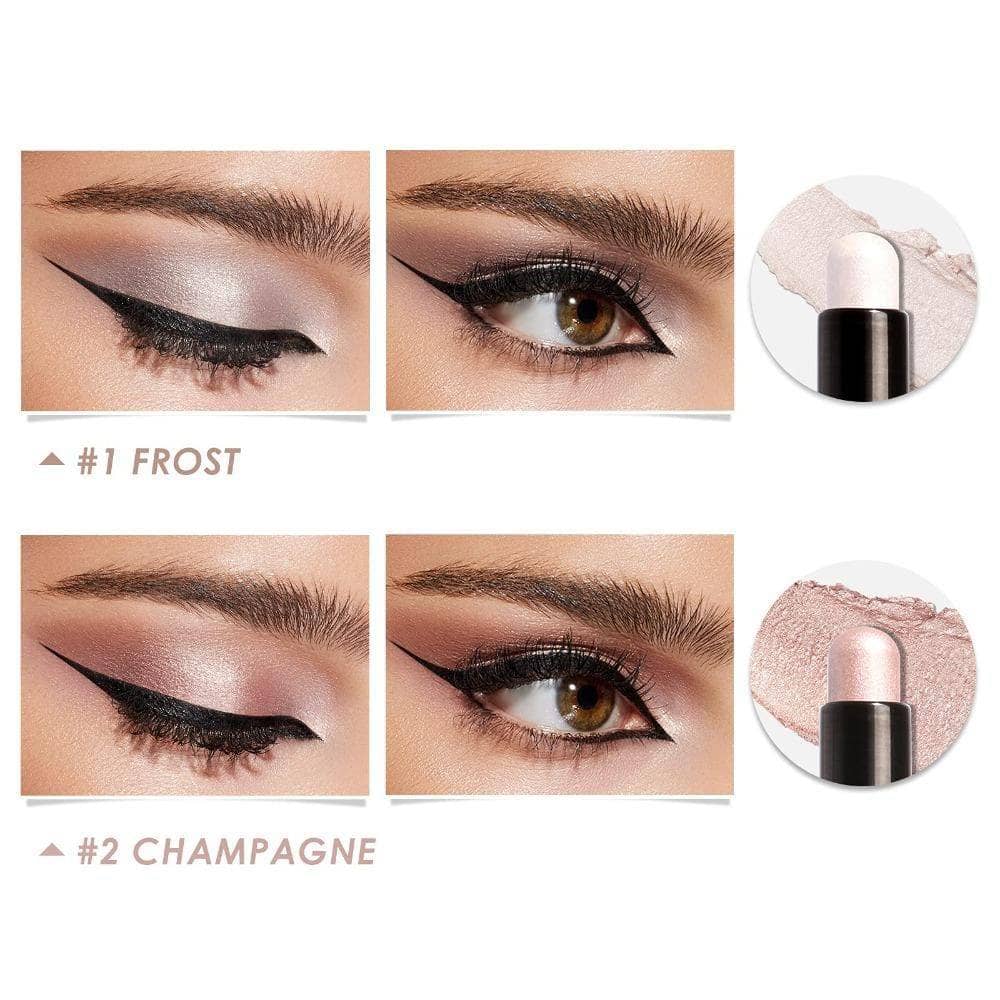 2Pcs Shimmer Cream Eyeshadow Stick Kit