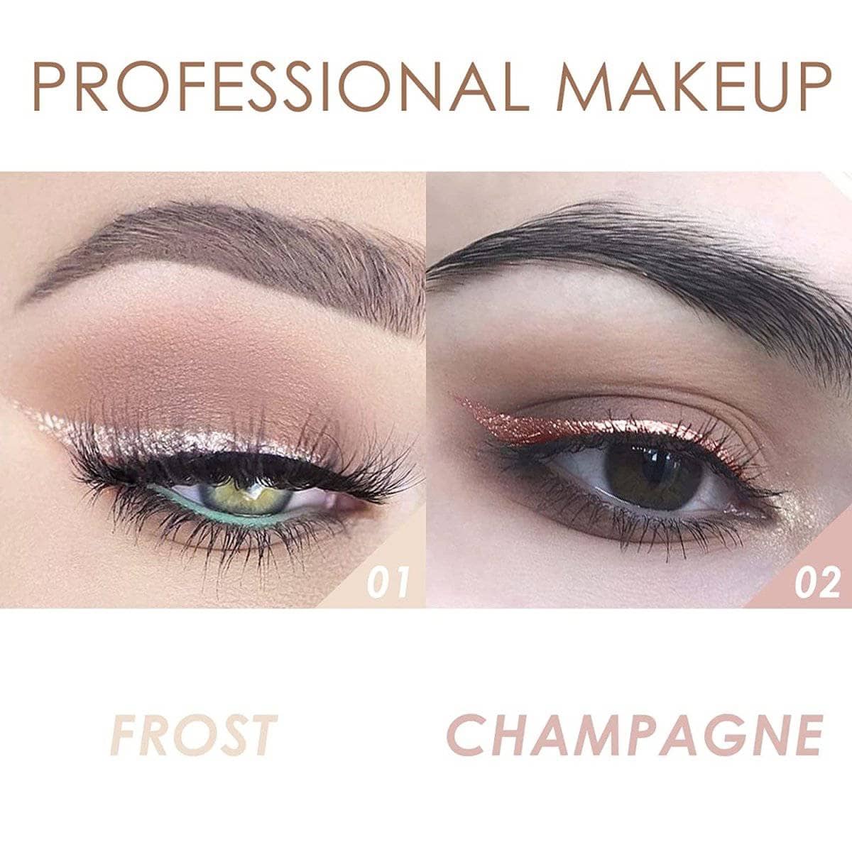 2Pcs Shimmer Cream Eyeshadow Stick Kit