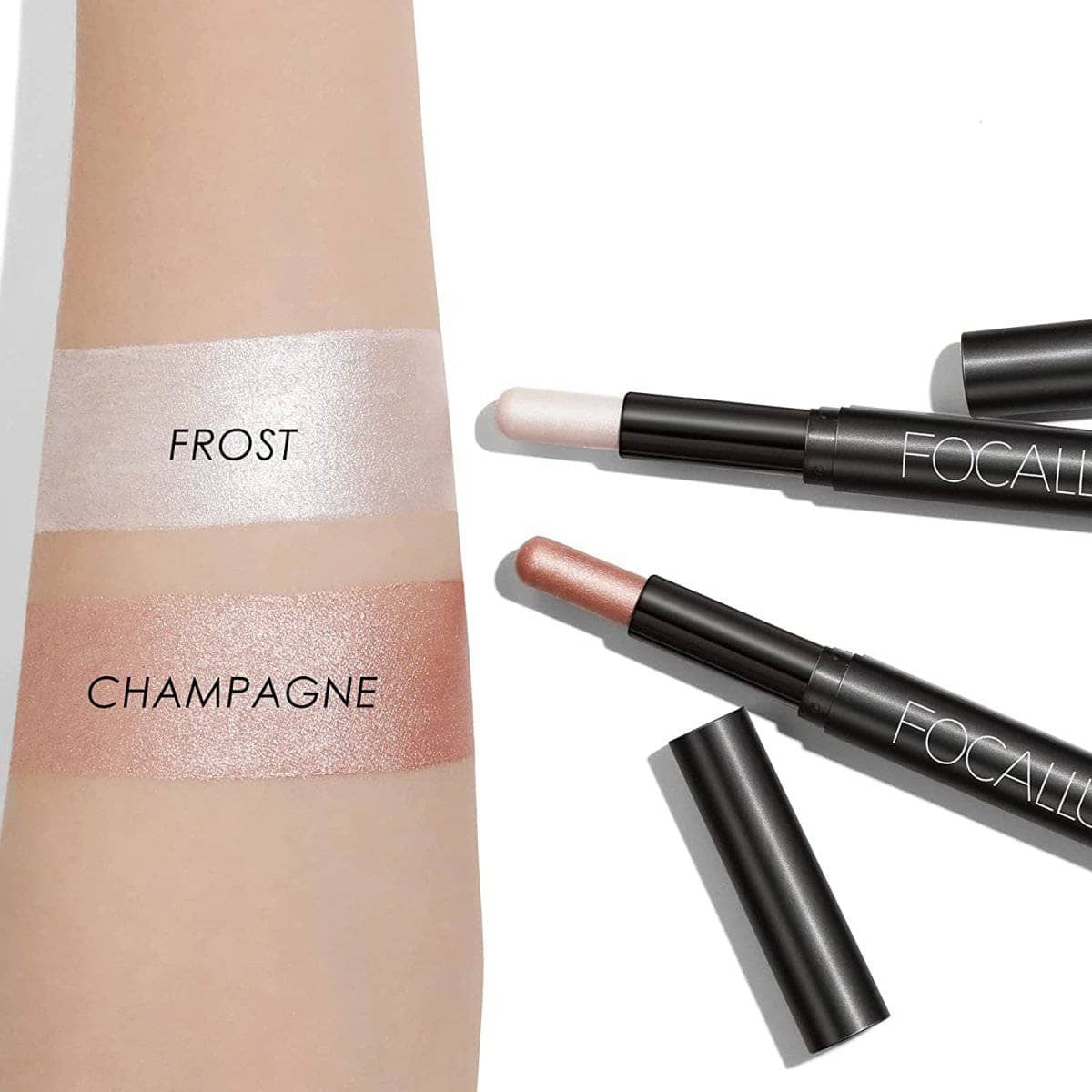 2Pcs Shimmer Cream Eyeshadow Stick Kit