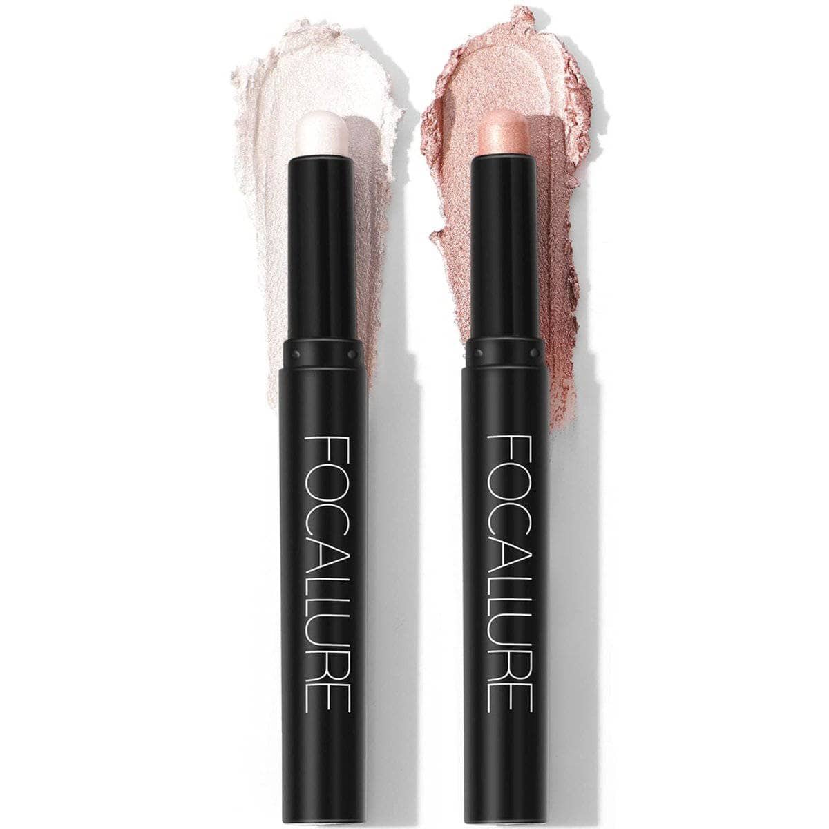 2Pcs Shimmer Cream Eyeshadow Stick Kit