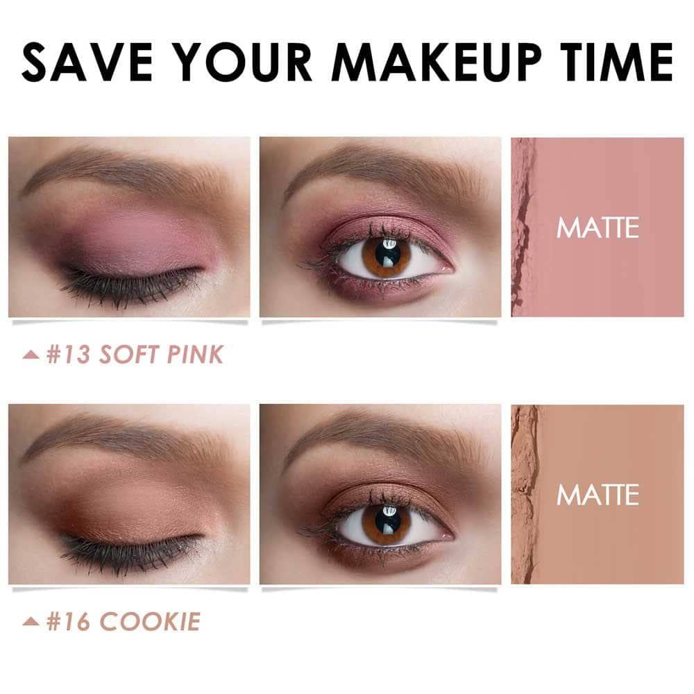 2Pcs Shimmer Cream Eyeshadow Stick Kit