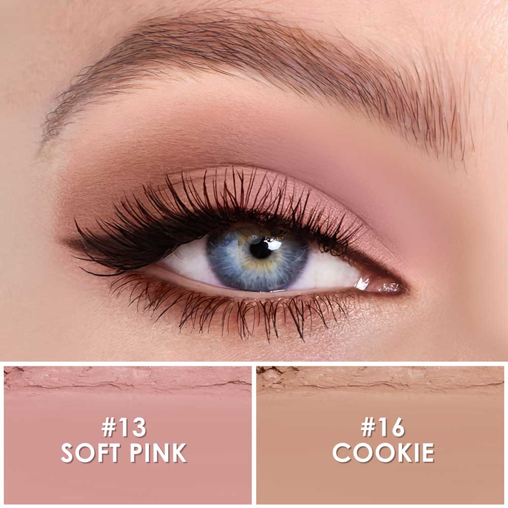 2Pcs Shimmer Cream Eyeshadow Stick Kit