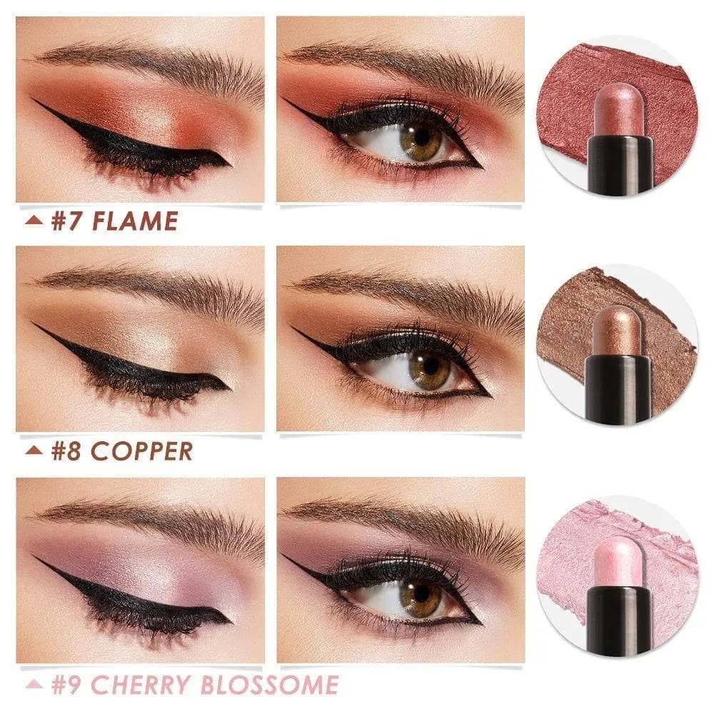 3Pcs Shimmer Cream Eyeshadow Stick Kit(#4 & #5 & #6)
