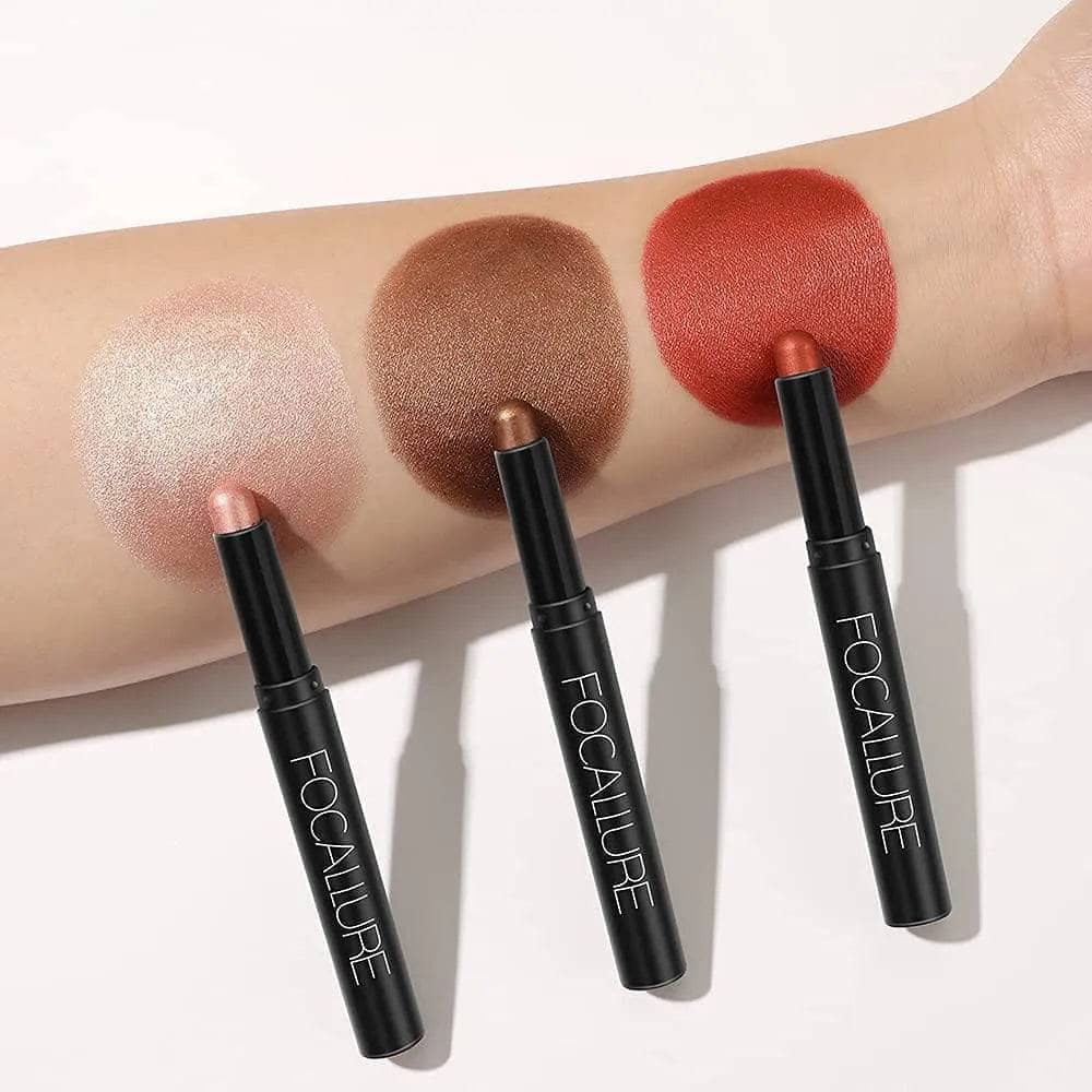 3Pcs Shimmer Cream Eyeshadow Stick Kit(#4 & #5 & #6)