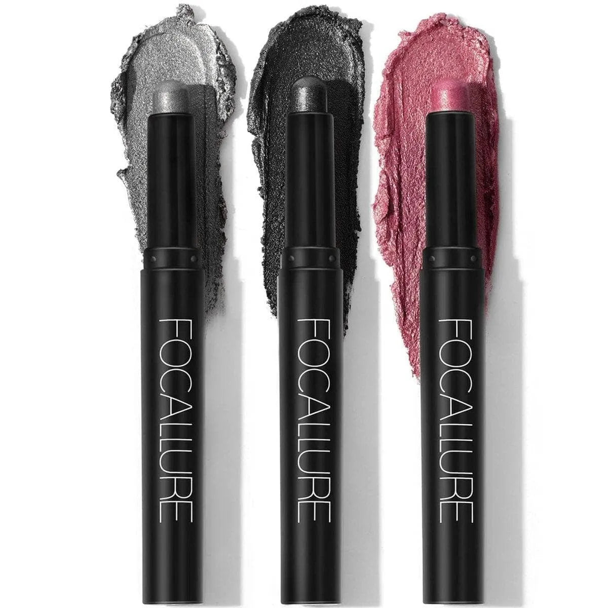 3Pcs Shimmer Cream Eyeshadow Stick Kit