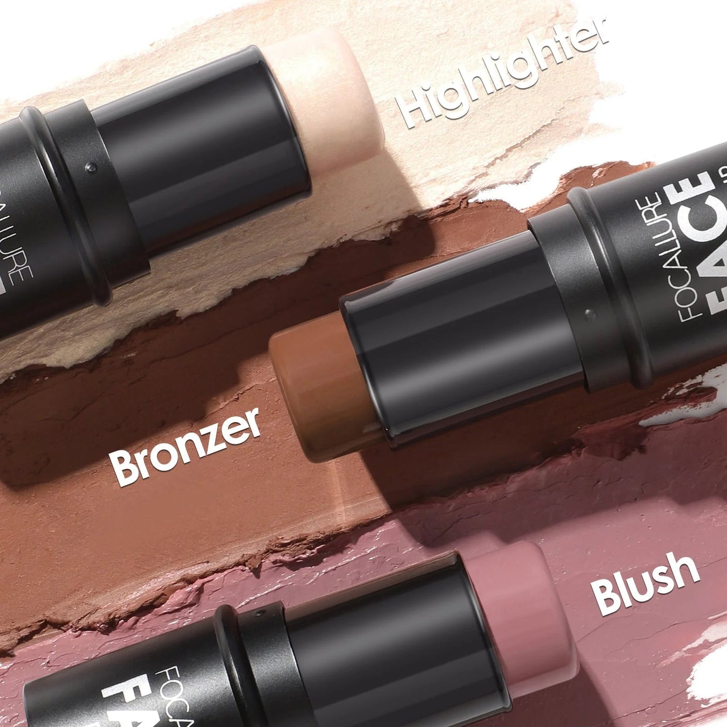 3Pcs Contour Makeup Kit