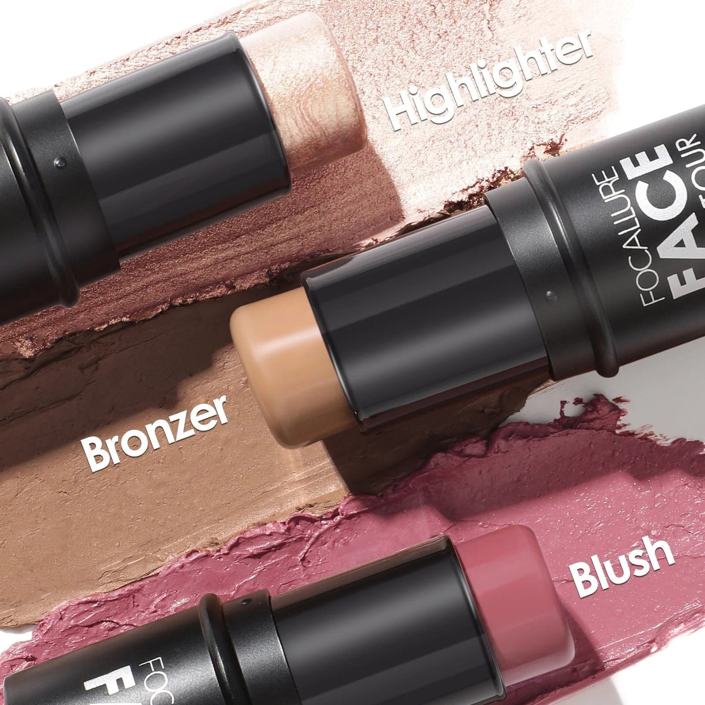 3Pcs Contour Makeup Kit