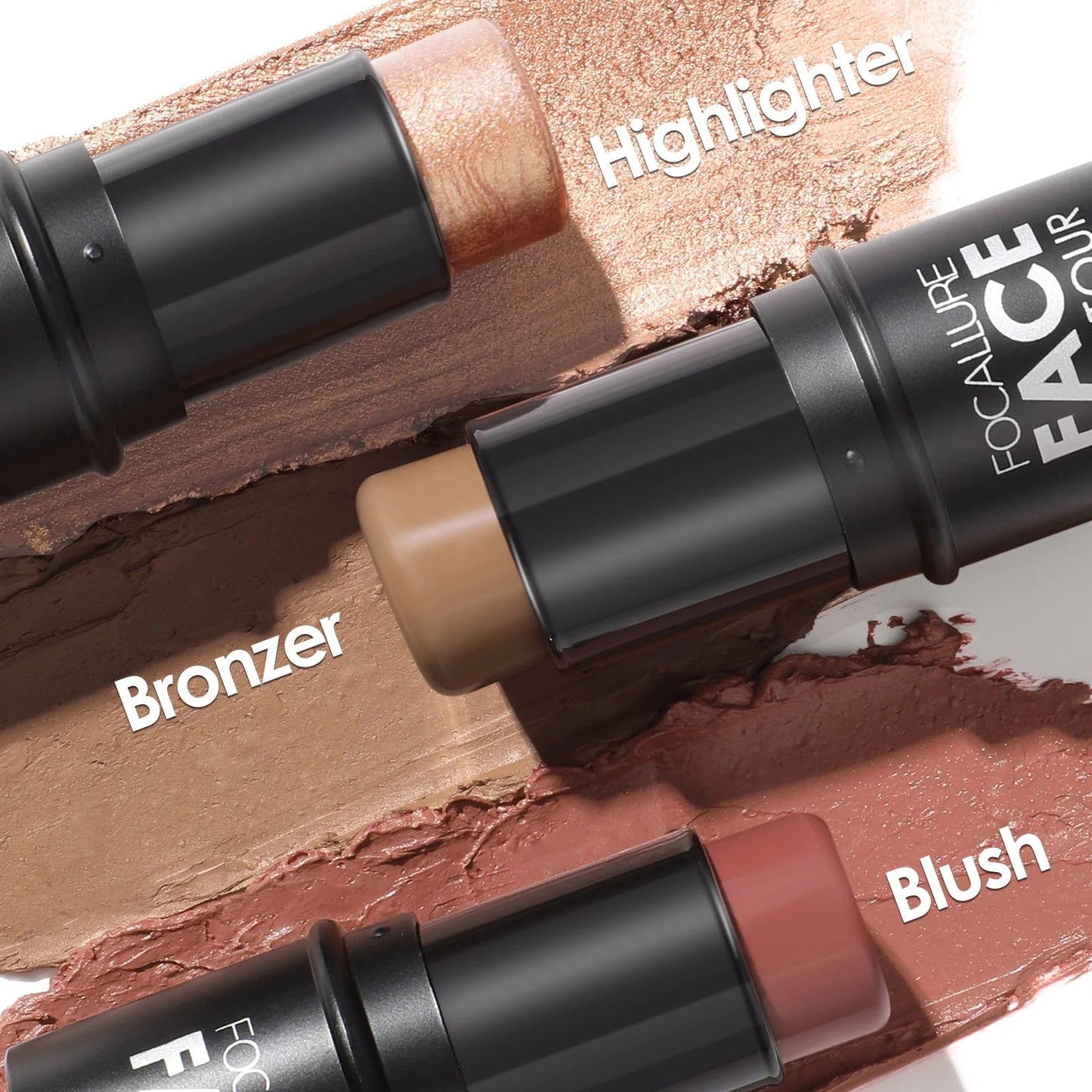 3Pcs Contour Makeup Kit
