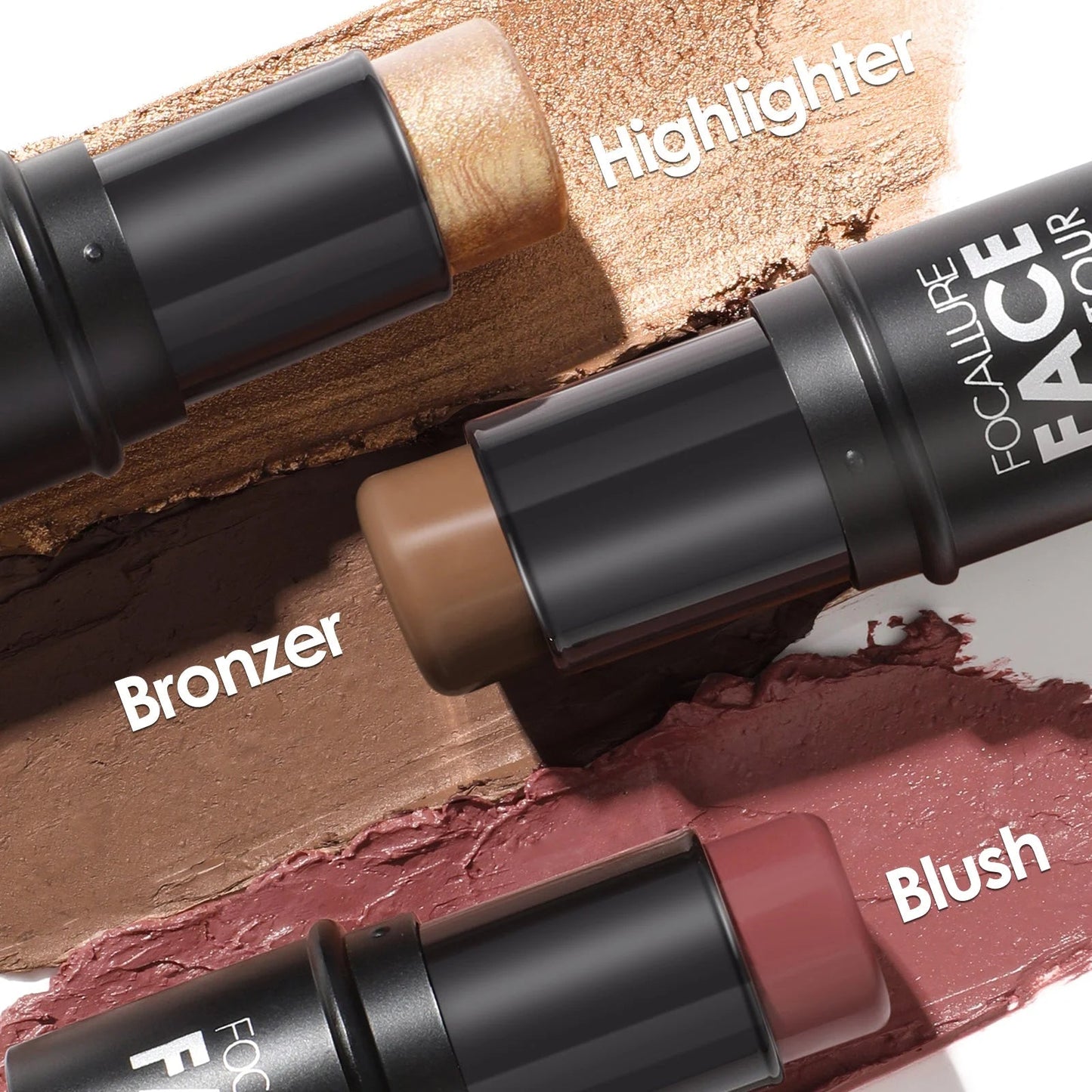 3Pcs Contour Makeup Kit