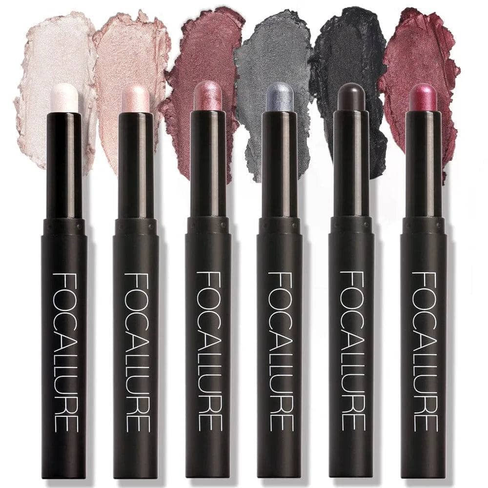 6pcs Shimmer Cream-Eyeshadow Stick Set #7-12