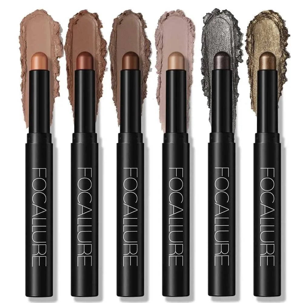 6pcs Shimmer Cream-Eyeshadow Stick Set #7-12