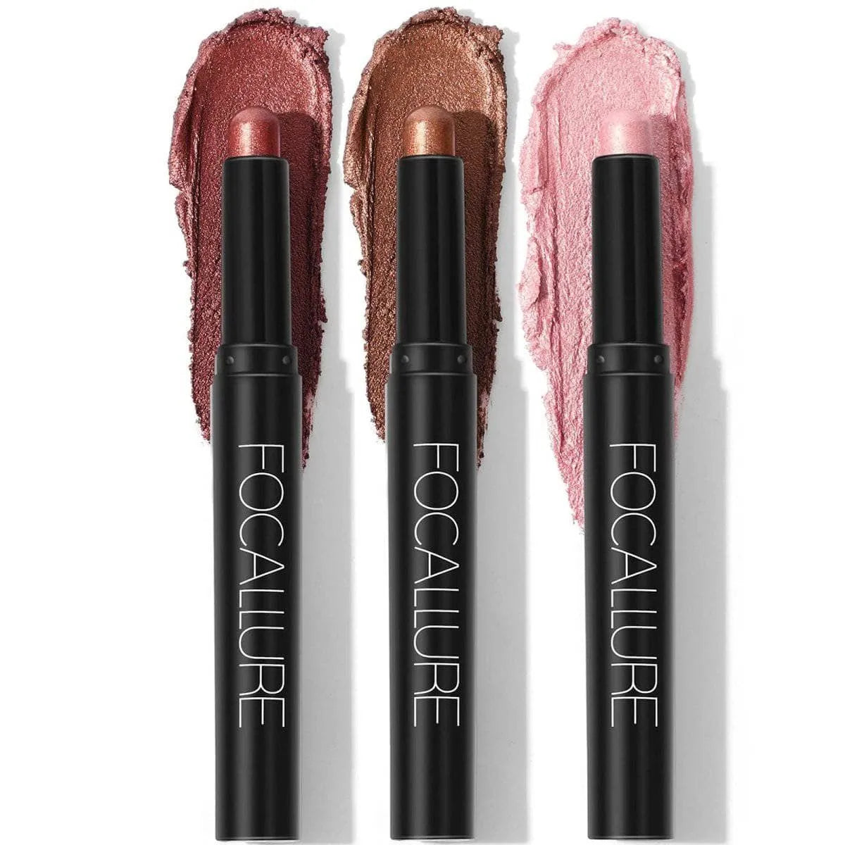 3Pcs Shimmer Cream Eyeshadow Stick Kit