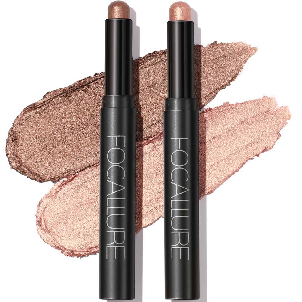 2Pcs Shimmer Cream Eyeshadow Stick Kit
