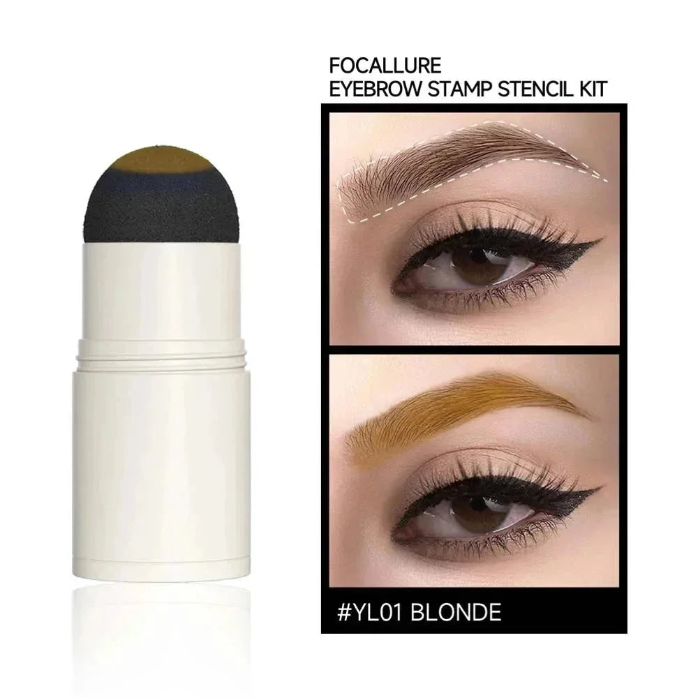 Eyebrow Stamp Stencil Kit #BR01 DARK BROWN