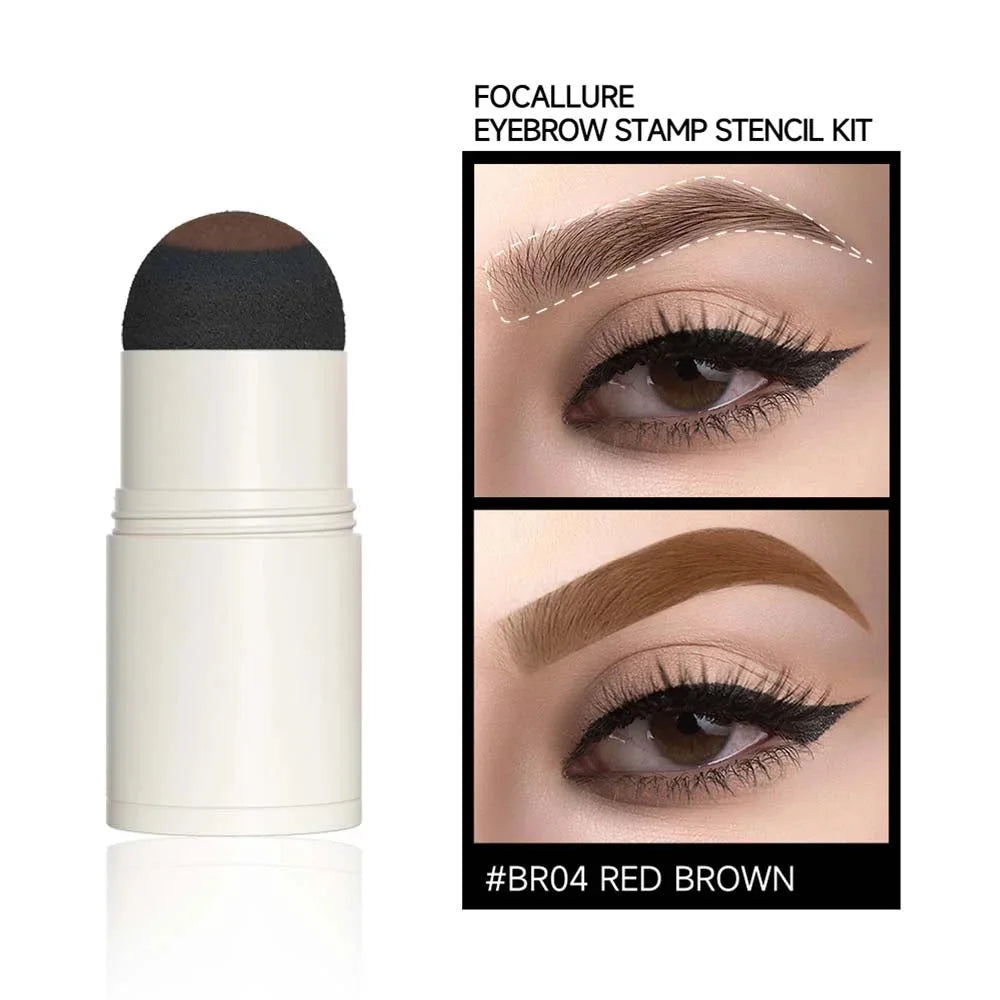 Eyebrow Stamp Stencil Kit #BR04 RED BROWN