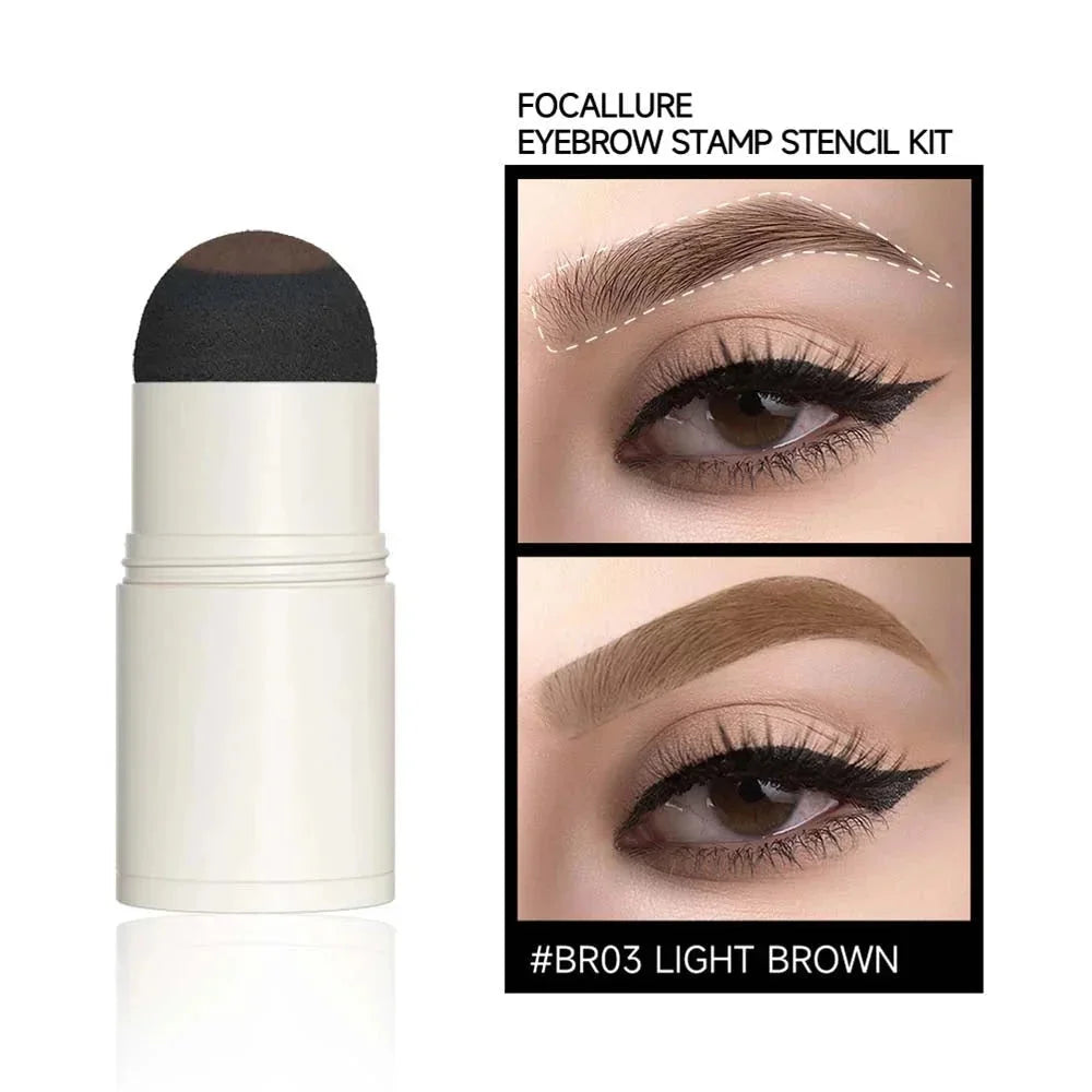 Eyebrow Stamp Stencil Kit #BR03 LIGHT BROWN