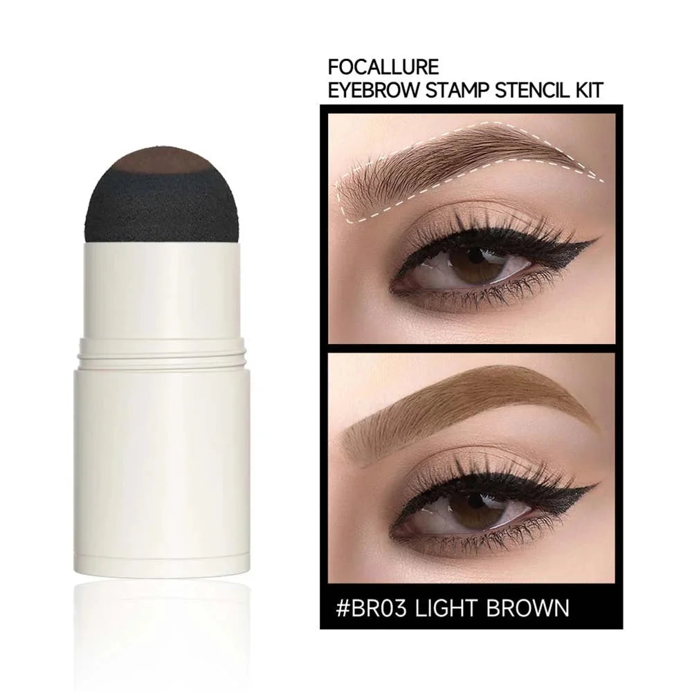Eyebrow Stamp Stencil Kit #BR04 RED BROWN