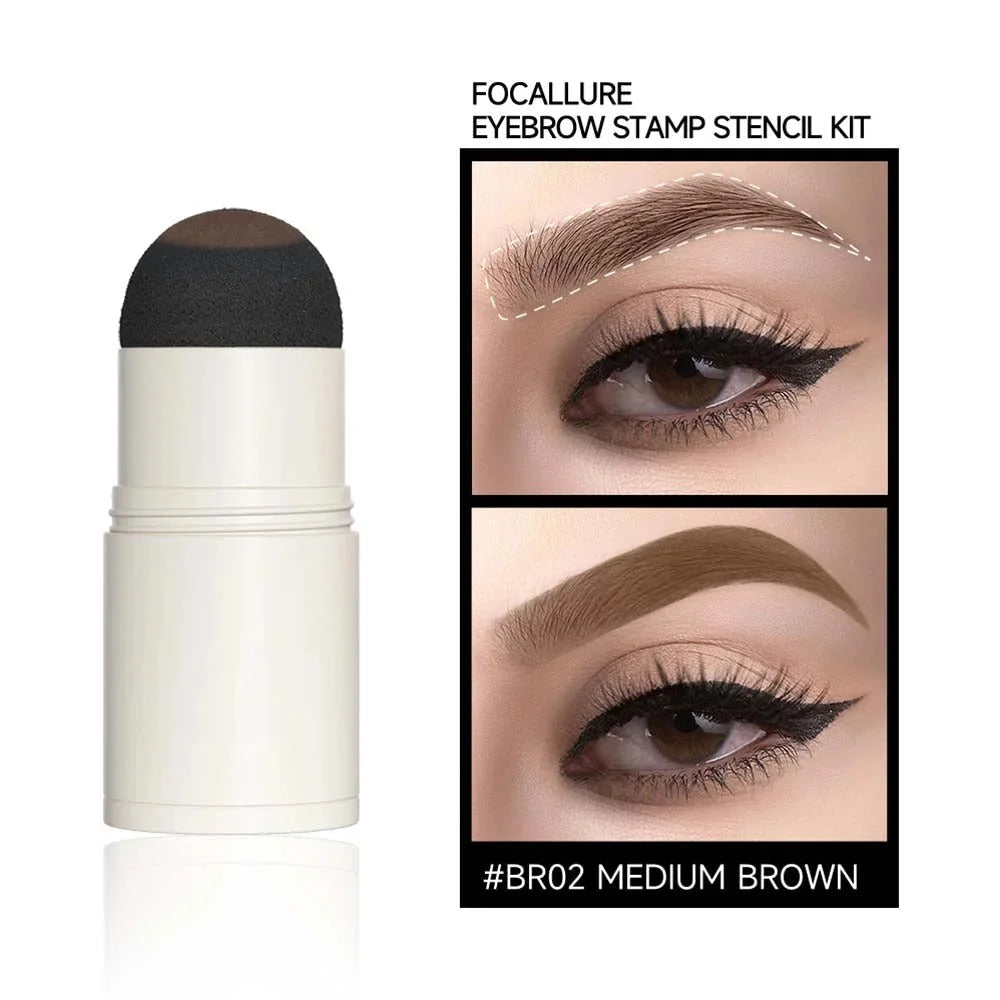 Eyebrow Stamp Stencil Kit #BR04 RED BROWN