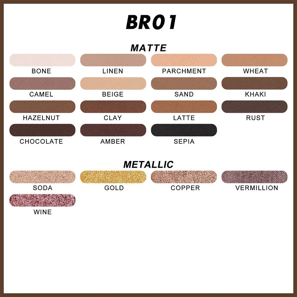 Blooming Flowers Series Palette #BR01 Golden Gingko