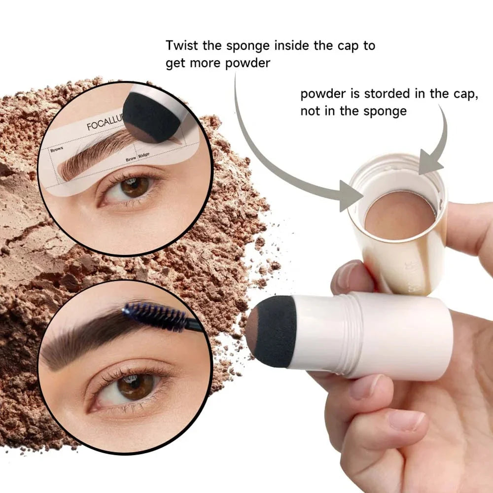 Eyebrow Stamp Stencil Kit #BR04 RED BROWN