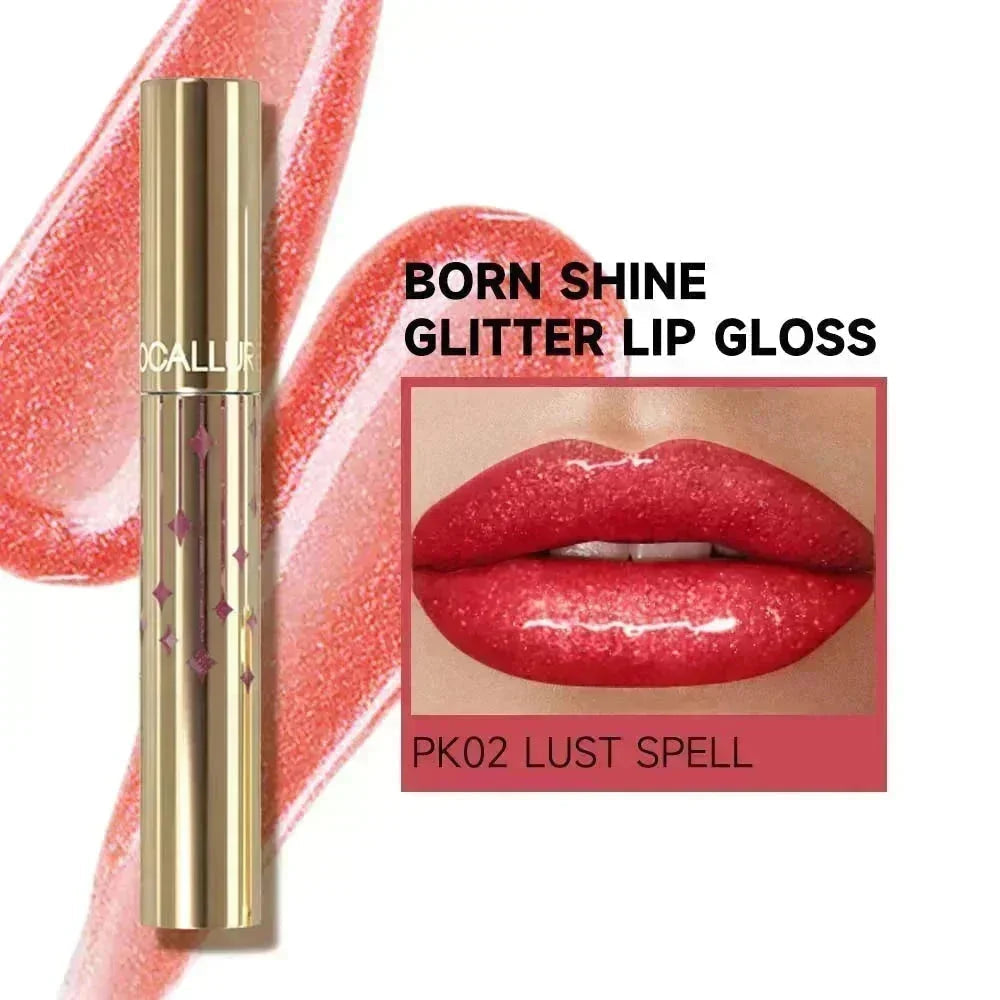 Born Shine Glitter Lip Gloss #PK02 LUST SPELL