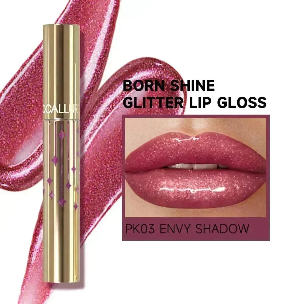 Born Shine Glitter Lip Gloss #PK02 LUST SPELL
