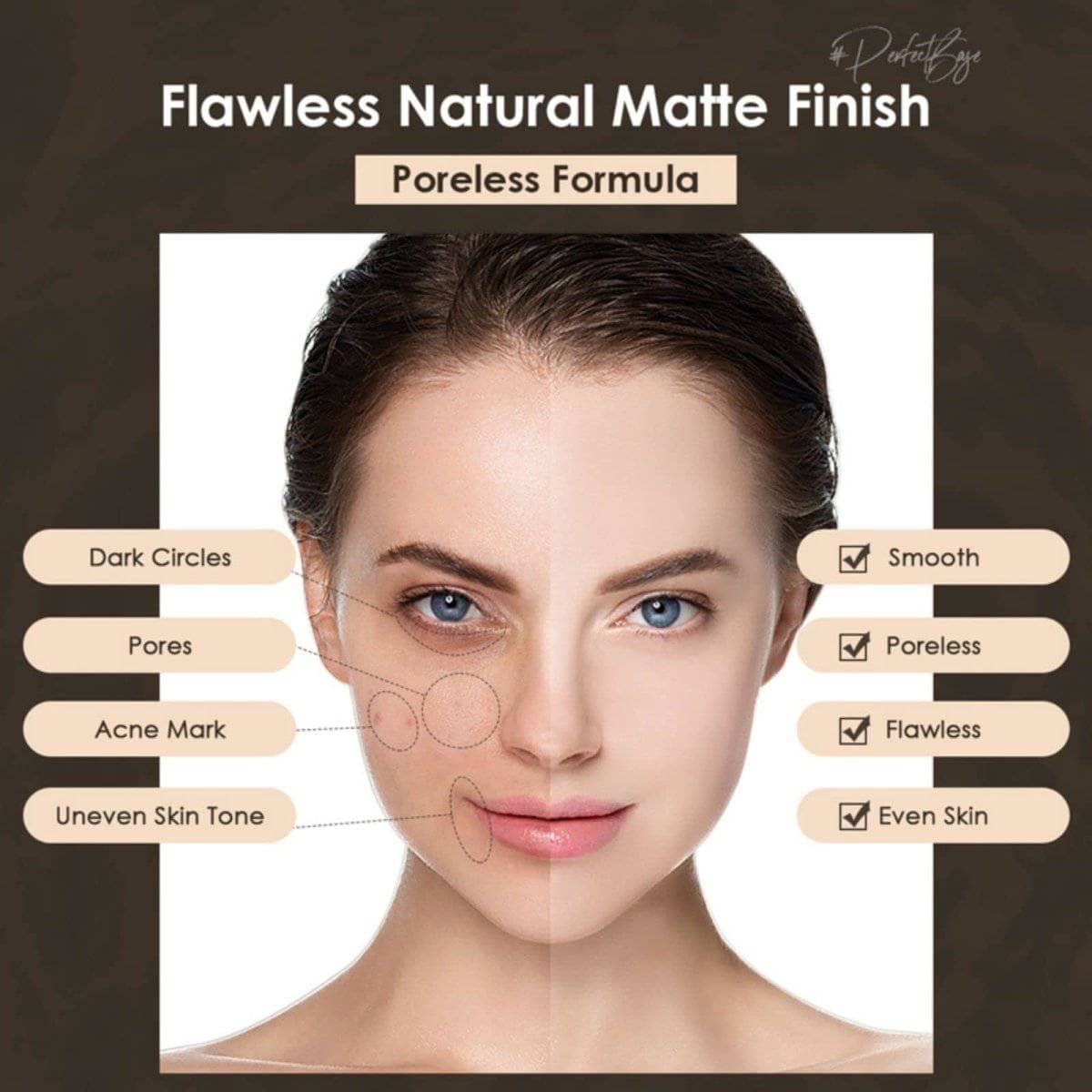 Lasting Poreless Liquid Matte Foundation - YL31 CINNAMON