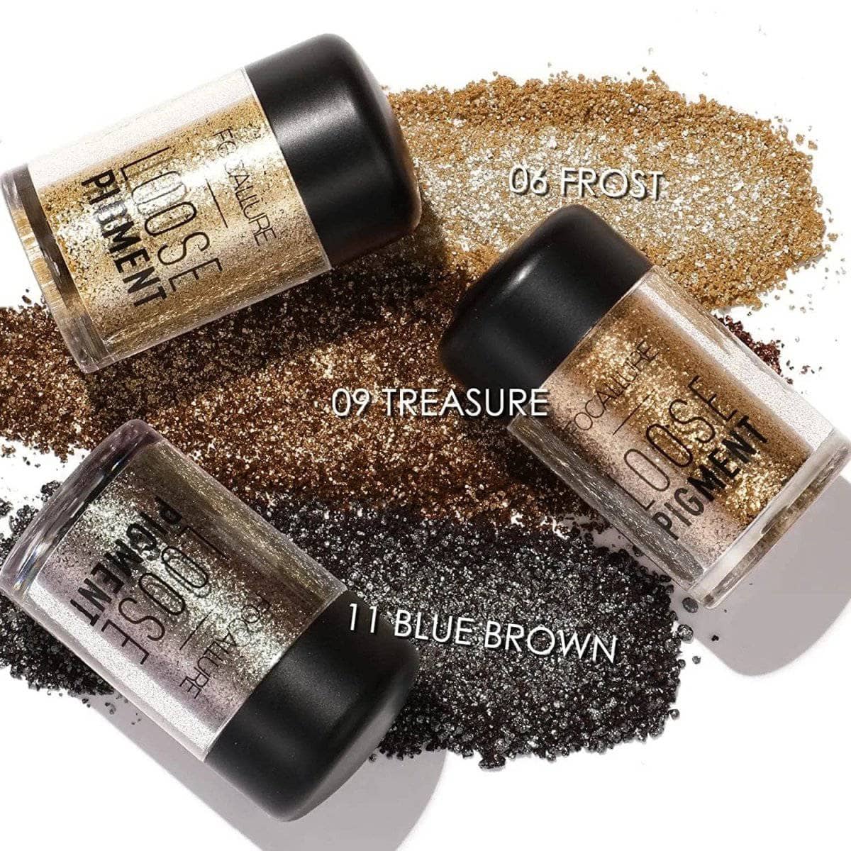 Loose Glitter Eyeshadow Pigment #11Blue Brown