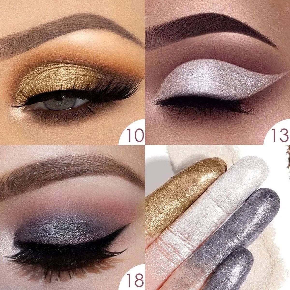 Loose Glitter Eyeshadow Pigment #18Midnight