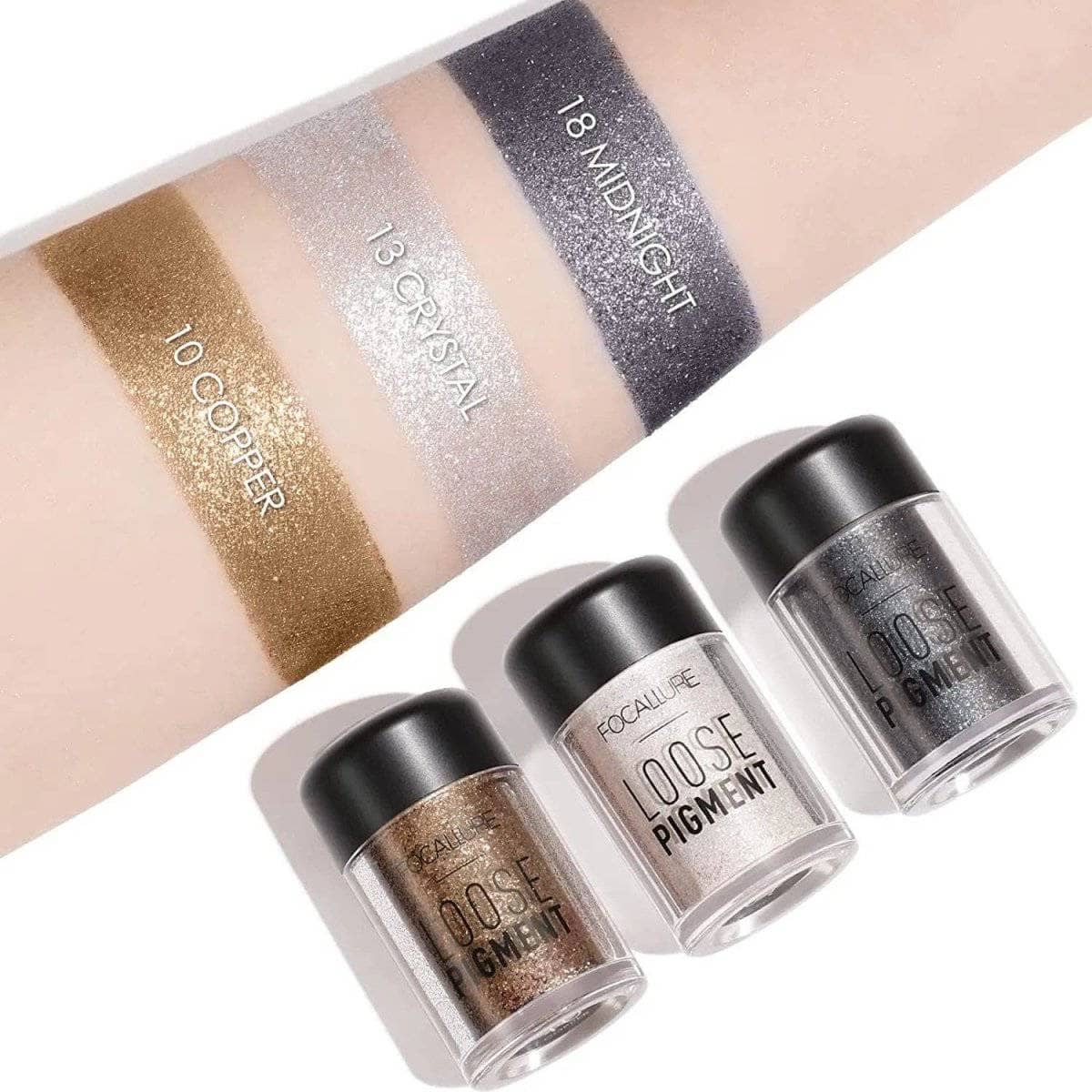 Loose Glitter Eyeshadow Pigment #18Midnight