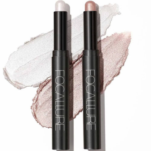 2Pcs Shimmer Cream Eyeshadow Stick Kit