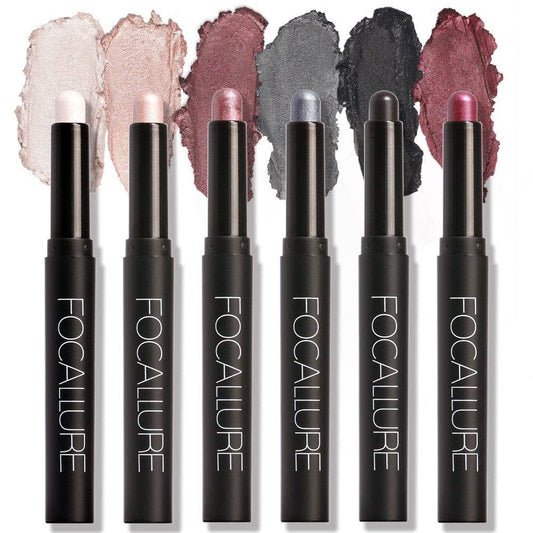 6pcs Shimmer Cream Eyeshadow Stick Set